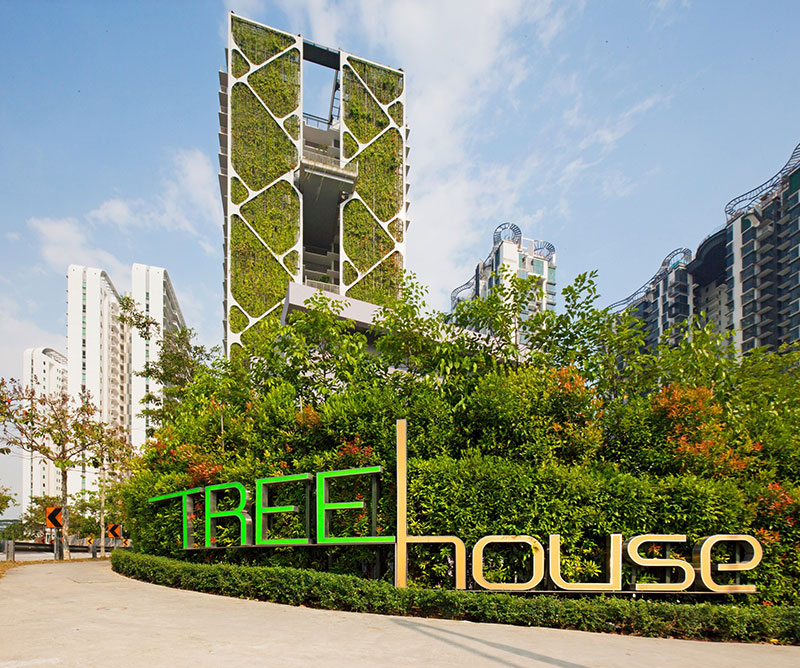 Vườn đứng chung cư Tree House, Singapore